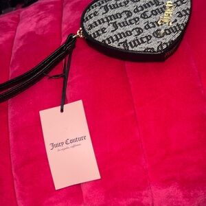 Juicy Couture Black Heart-Shaped Wristlet